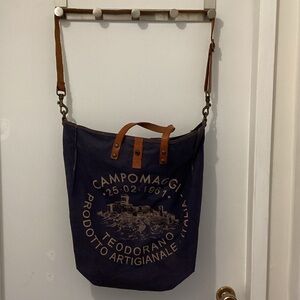 Navy Blue Canvas Bag